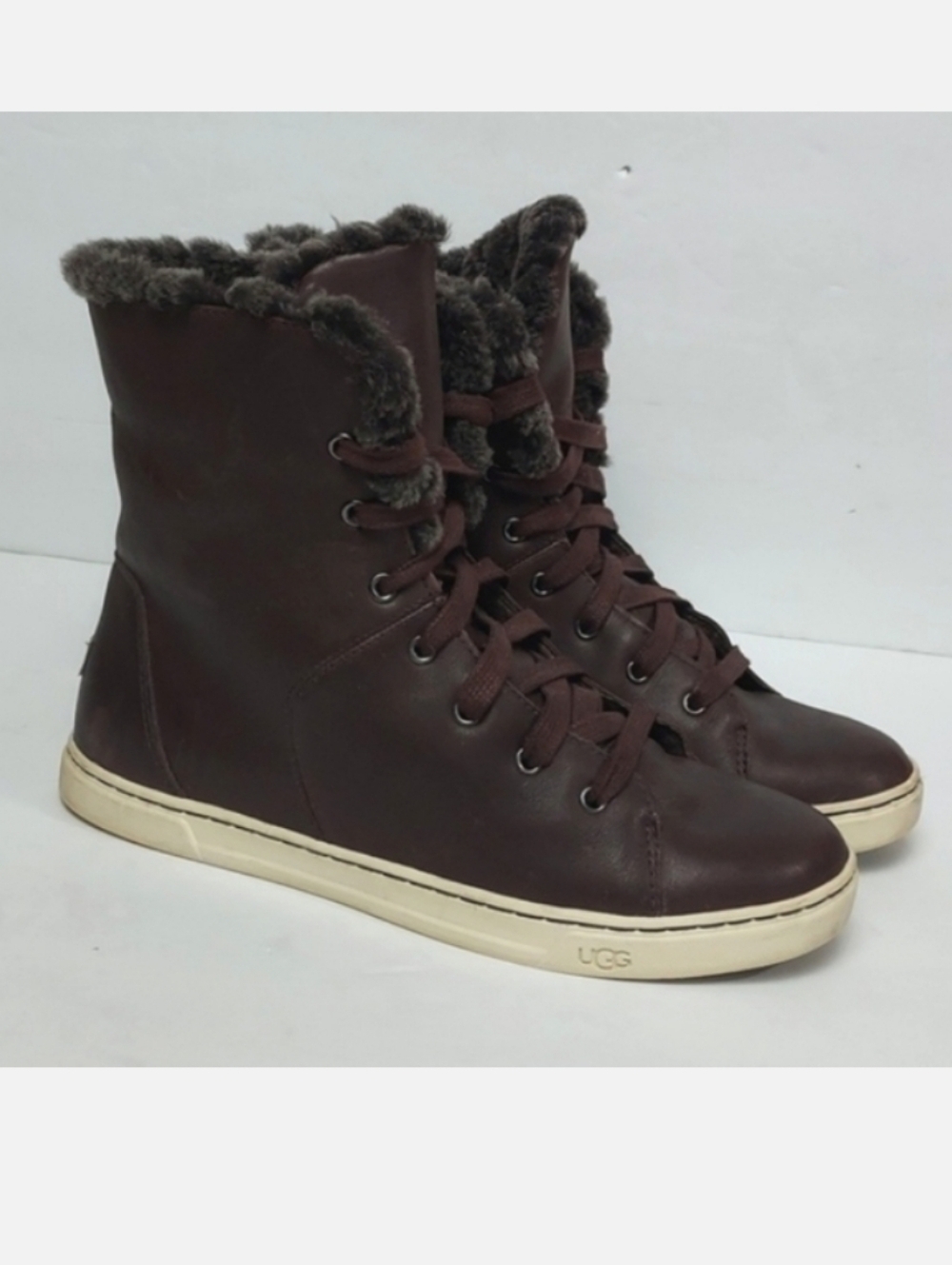 UGG Croft Luxe Quilt Espresso Brown Shoes Size 9